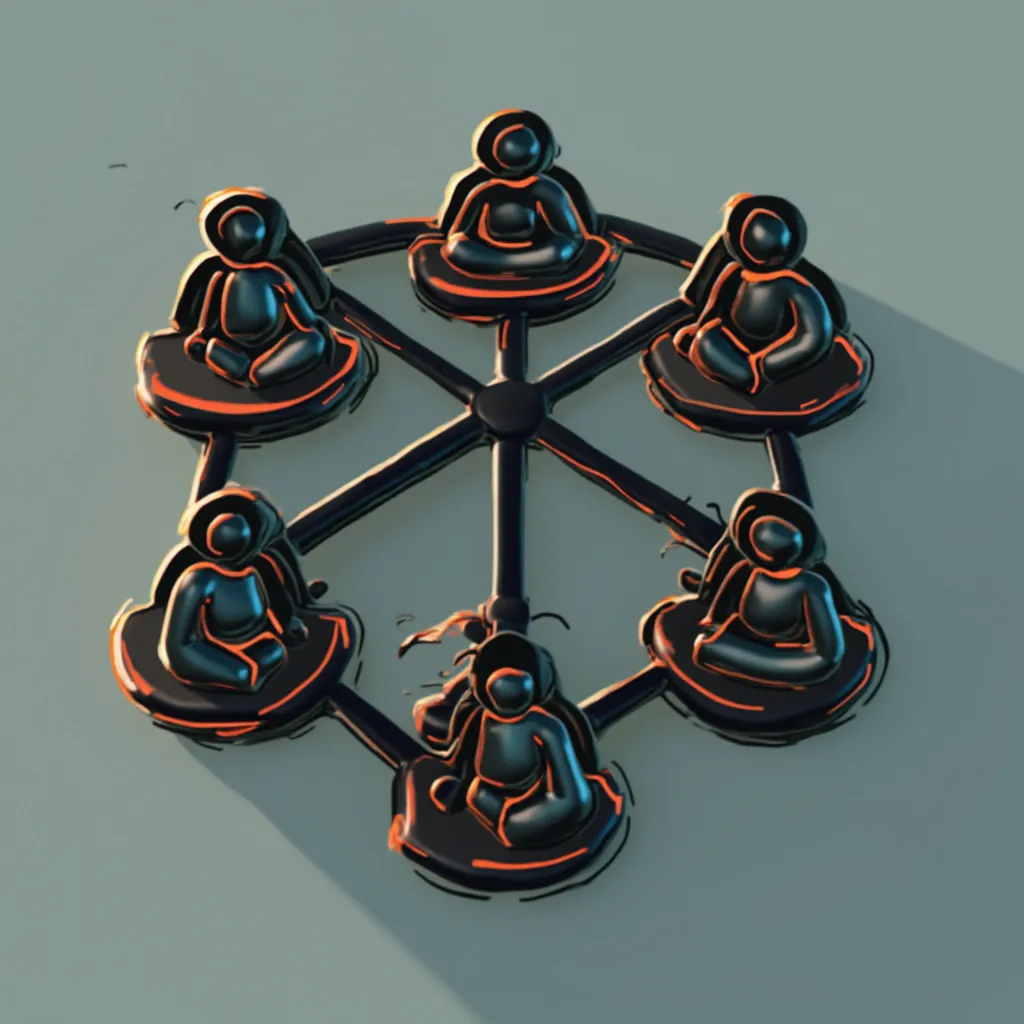 Ícono animado de red de contactos